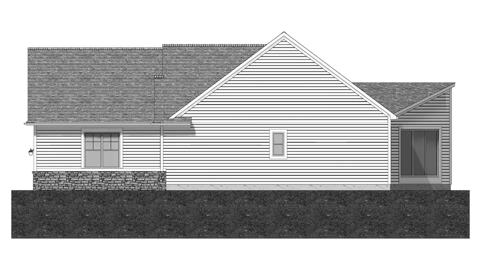 The Royalton house plan, exterior view 2